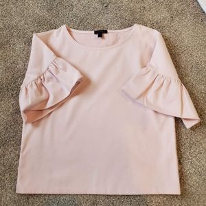 J.crew structured pink blouse